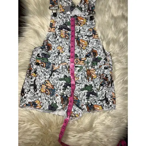 Marvel Her universe The Avengers Fringe hem denim Shortall Sz small