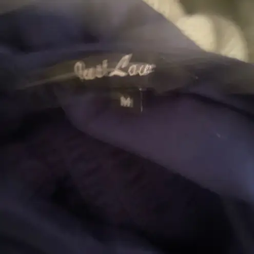 Just Love Womens Dark Navy Blue Maxi Tank Dress M Medium Bust 38” V Neck