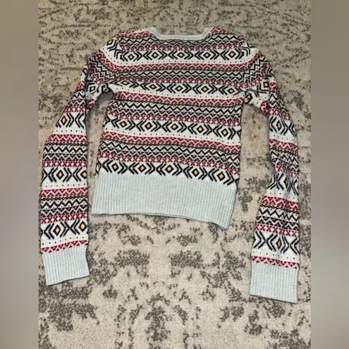 Prince & Fox Fair isle Knit Sweater Sz MED Nordic Winter Knit Cottagecore Preppy Red