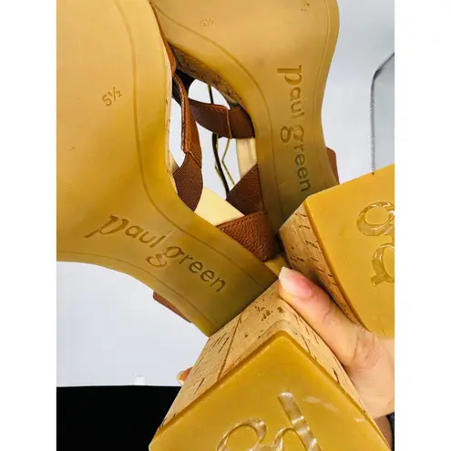 Paul Green Classic Tan Neutral Tina Fisherman Sandal Women's UK 5.5 ( US 8)