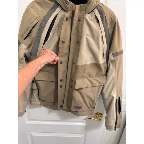 Firstgear womens Motorcycle Jacket All Weather Riding Technical Performance Gear Tan