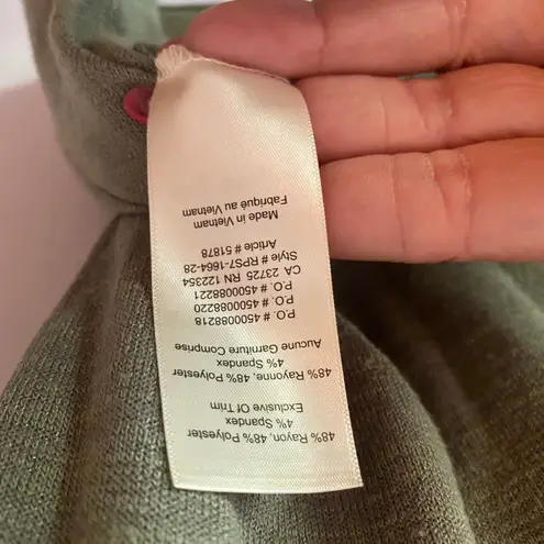 Wilfred Free Forest Green Crewneck Tee T-Shirt Stretch Lounge Women size Medium