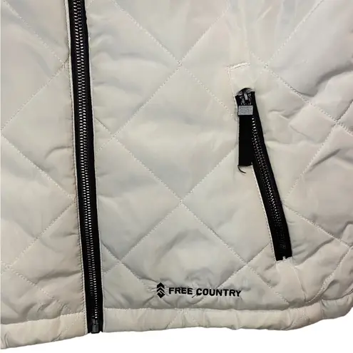 Free Country Stratus Lite Women's Reversible Vest White Size Medium Flaw Shown