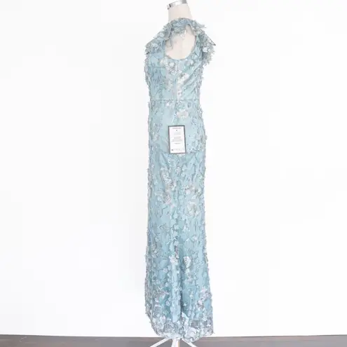 Eliza J - V-Neck 3D Flower Sleeveless Gown