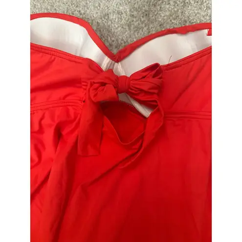 Coco reef Five Way Bra Sized Underwire Tankini Top in Classic Red,32/34D
