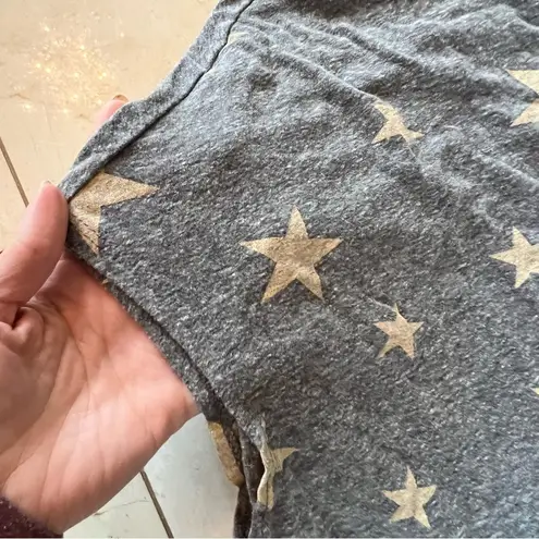 The Comfy Rae Mode Gray Oversized Star Blouse One Size