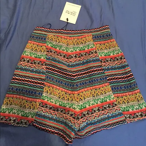 NWT Dance and Marvel high waisted patterned shorts high waist small boho baddie