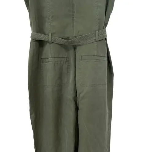Banana Republic  Green Utility Sleeveless Jumpsuit Sz 4