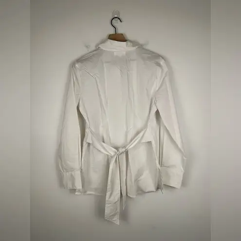 Summersalt  The Perfect Tie-Waist Girlfriend Shirt in White Size S thumbnail 3