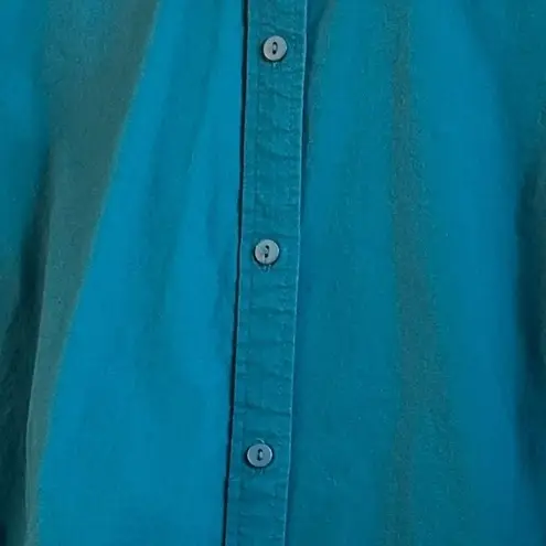 Appleseeds Womens Button Up Top Size 18W Career Office Business Casual Comfy Green