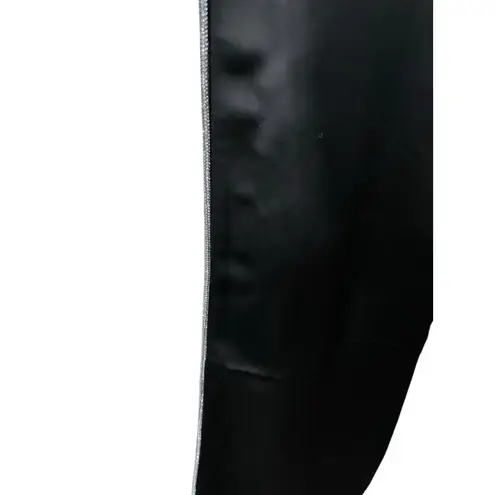 Jason Wu Black Wide Leg Rhinestone Atlas Pants Size 8 Pockets Women's High Rise