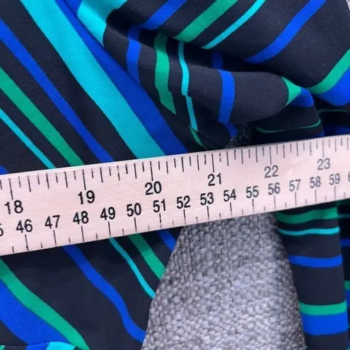 Y2K Tunic Blouse XL Abstract Kaleidoscope Artsy Eclectic Art To Wear Stretch Black