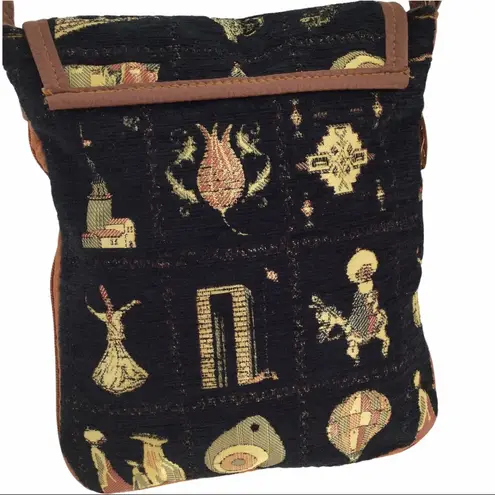 Amanda Tapestry Embroidered crossbody Adjustable purse