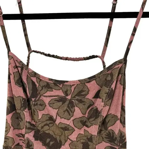 Free People Free‎ People Bring It Back Printed Cut-Out Bodycon Dress Mauve Pink Size XS - Image 4
