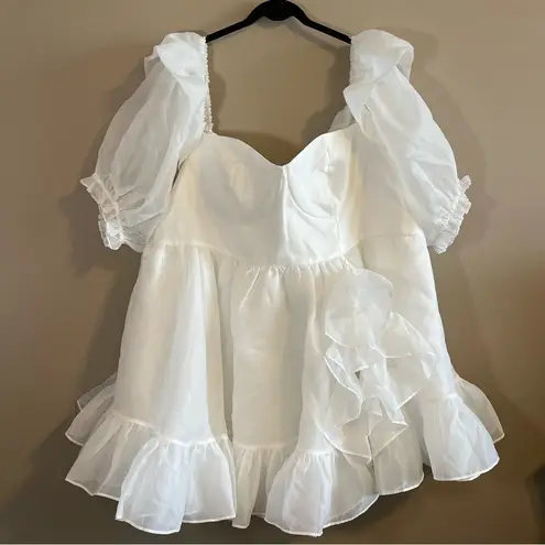 Selkie Ivory Bebe Bloom Dress White Puff 6X Size undefined