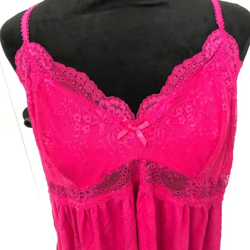 Inc International Concepts Women's Night Gown Lace Lingerie Pink Size XL NWT