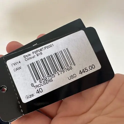 Emporio Armani NWT Navy Blue Wool Trousers Size 40