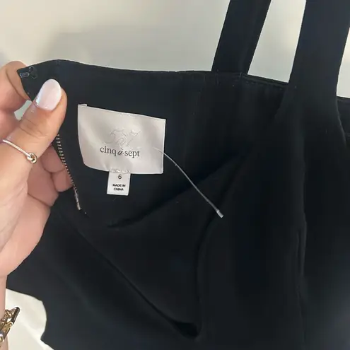 Cinq à Sept Liliane A Line Gown Black Size 6