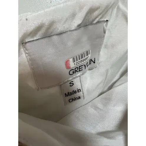 Greylin Charlie One Shoulder Jumpsuit Women’s Size S Black White