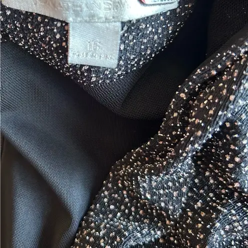 Jonathan Simkhai Gunmetal Black Glitter Jumpsuit Size 16 MSRP 645.00 Black