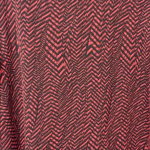 Yushi Jacket Size XL One Button Textured Long Sleeve Lagenlook Art To Wear Artsy Red