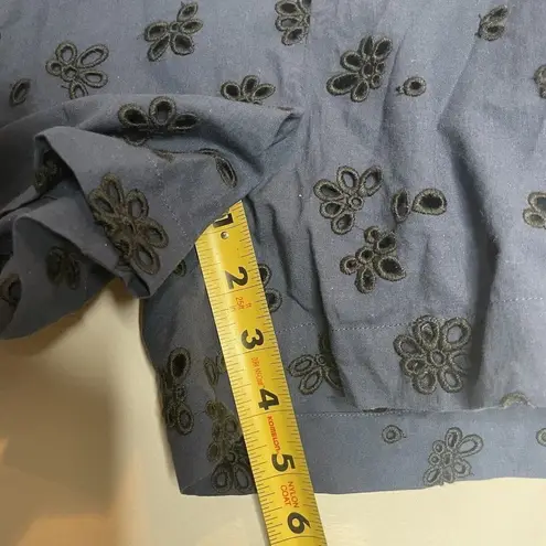 NWT Hatch Renata Maternity Shorts Navy Blue Floral Eyelet Size 3 L/XL