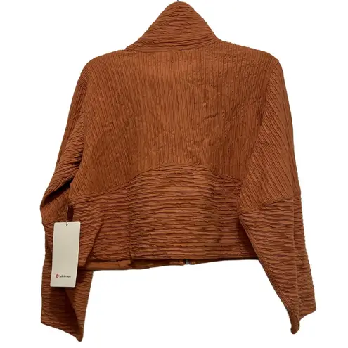 Lululemon NWT  Textured Cropped Jacket in Desert Sun RARE