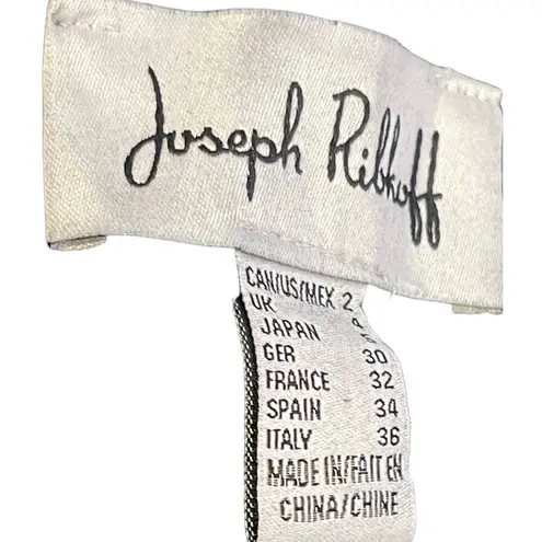 Joseph Ribkoff Women's Jeans Stretch Rhinestone Stud Snake Distressed Denim 2