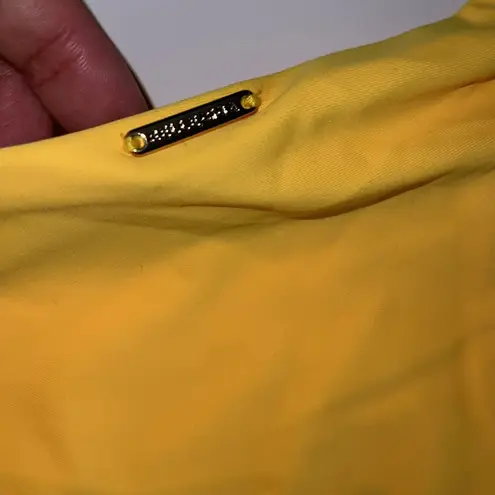 Relleciga Yellow Cheeky Brazilian Bikini Bottom L