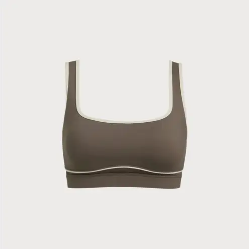 Berlook Activewear Brown Square Neck Sports Bra