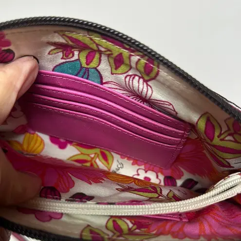 Brighton Beautiful Pink leather crossbody bag with bag charms