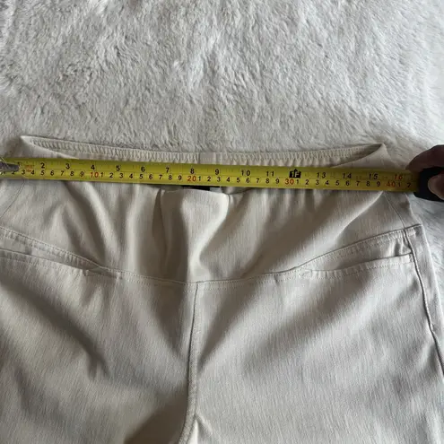 J Jill Essential Cotton Stretch Crop Pants Wearever Collection Women's Size M‎ Tan