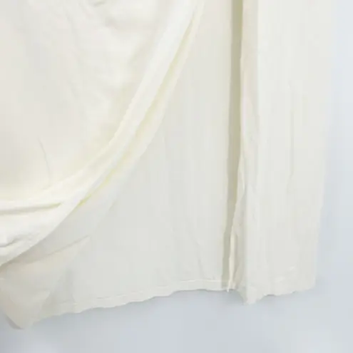 Wilfred Aritzia Womens Career Ruched Side Slit Midi Vespa Skirt Size L Cream