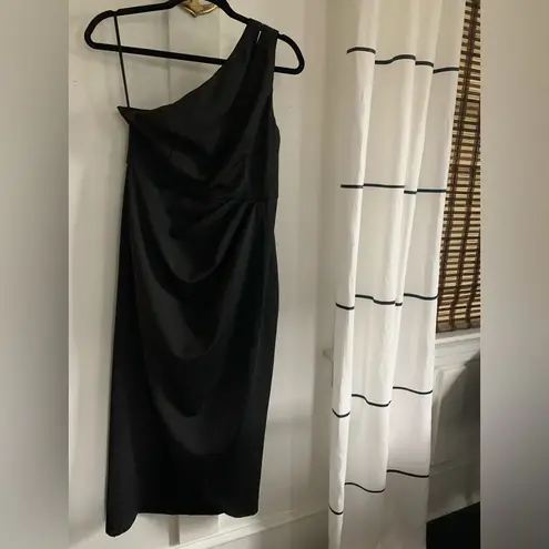 Zalalus NEW with Tags Elegant Black One-Shoulder Dress Size L $60 Retail - Image 2