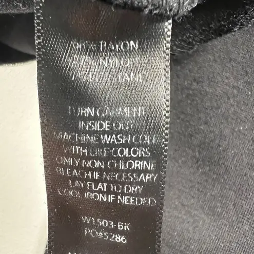 Betabrand Power Down Pant Black Ponte Seamed Legs Skinny Fit Size S