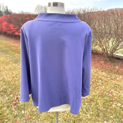 Bob Mackie Wearable Art Purple Open Front Jacket