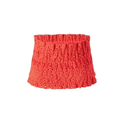 Hill House Scallop Lace June Nap Top, Poppy Red, XS