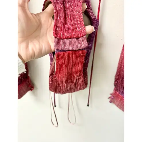 PatBO Ombre Lurex Plunging V