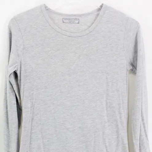 90s Vintage NATIONAL JEAN COMPANY Gray Long Sleeve T