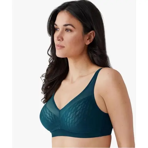 Wacoal Elevated Allure Wire Free Wireless Full Figure Bra in Dark Teal 40B
