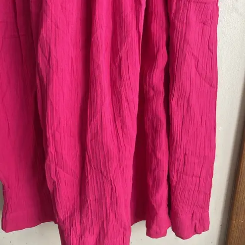 Mara Hoffman Chloe Pleated Cotton-gauze Midi Dress