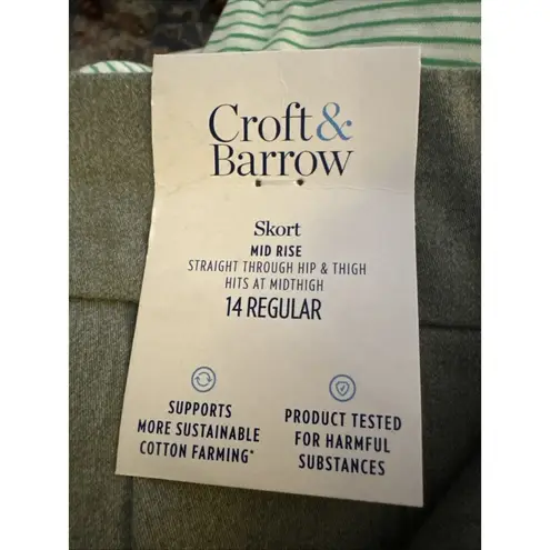 Croft & Barrow  Women’s Effortless Stretch Skort-NWT-Size 14 Heather Moss