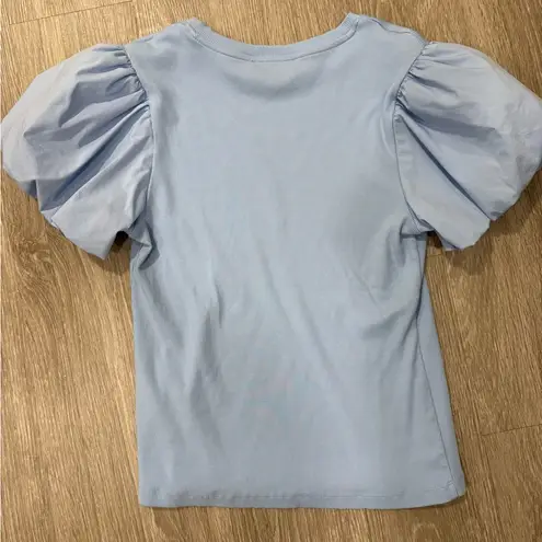 Truth By Republic Light Blue Puff Sleeve Top — Women’s L — NWOT Condition Size L