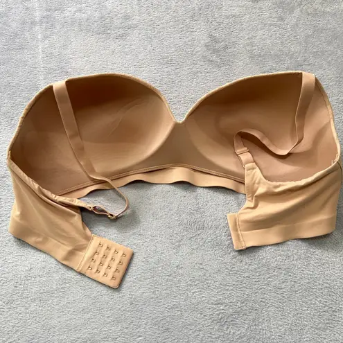 Soma Enbliss Wireless Bra 42DD Nude Beige Lace Smooth Lift Comfort No-Wire