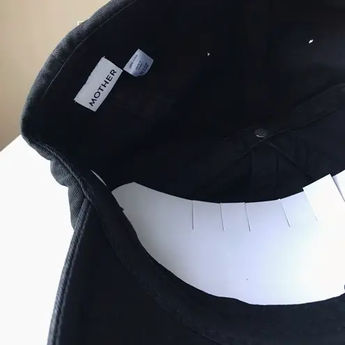 MOTHER Hats Off Metallic Embroidered Hat, NWT Black