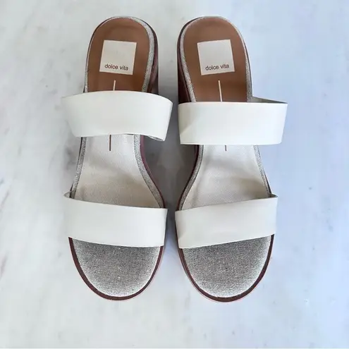 Dolce Vita Maltes Ivory Stella Platform Sandal Brand New Women's Size 8.5 White