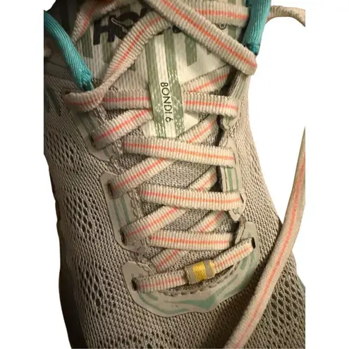 Hoka One One Womens Bondi 6 1019270 VBWI Gray Running Shoes Sneakers Size 7.5