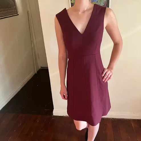 Elizabeth and James Charlie Bordeaux Burgundy Sleeveless Dress 0 XS $385 EUC