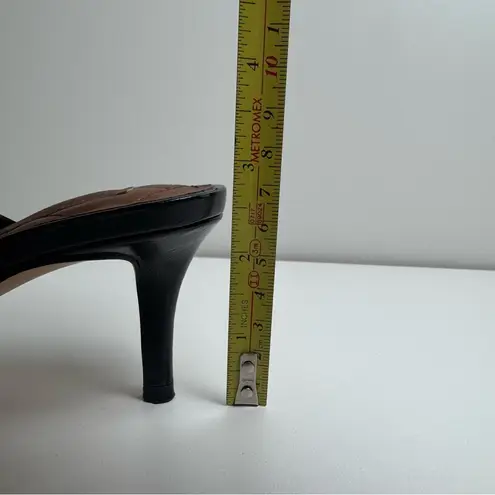 Kurt Geiger London Black Pointed Toe Mary Jane Mule EU Size 36.5 Kitten Heel Y2K