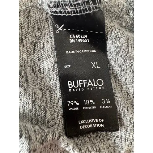 Buffalo David Bitton Gray Camo Lightweight Knit Sweater Women’s XL Long Sleeve P